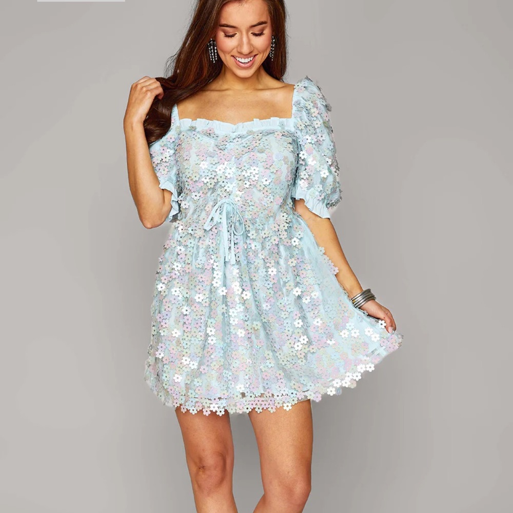 Buddy Love Colby Puff Sleeve Sequin Dress Eras Tour Concert
